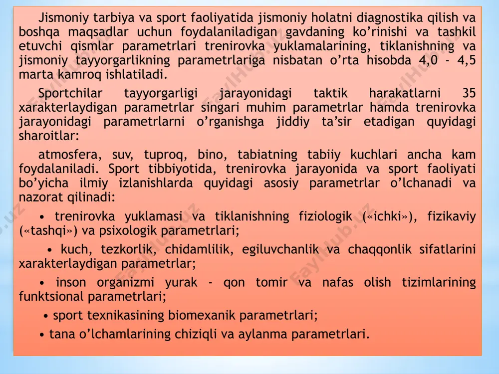 a u hozirgi kunda ham butun dunyoda keng qo’llanib kelmoqda. uning tarkibiga ettita asosiy va ikkita qo’shimcha bir – biriga bog’liq bo’lmagan fizik kattaliklari va ularning o’lchov birliklari kiritilgan boshqa, ko’pgina, fizik kattaliklarning o’lchov birliklari asosiy o’lchov birliklaridan hosilaviy birlik sifatida keltirib chiqariladi. hosilaviy o’lchov birliklari fizik kattaliklarning o’zaro bog’liq munosabatlarini ifodalaydigan formulalar asosida aniqlanadi. masalan, uzunlik birligi (m) va vaqt birligi (s) – asosiy birliklar, bu kattaliklar orqali bog’liq bo’lgan tezlikning o’lchov birligi (m/s) esa – hosilaviy birlik hisoblanadi. bir yoki bir nechta o’lchash sohalari uchun mo’ljallangan asosiy va ularning yordamida hosil qilingan hosilaviy birliklar to’plami birliklar tizimi deb aytiladi. si birliklar tizimiga ettita asosiy kattaliklar va ularning o’lchov birliklaridan tashqari yana ikkita qo’shimcha birliklar – yassi (tekislikdagi) burchak birligi radian (qisqacha rad.) va fazodagi burchak birligi steradian (qisqacha str.) ham kiritilgan. bir yoki bir nechta o’lchash sohalari uchun mo’ljallangan asosiy va ularning yordamida hosil qilingan hosilaviy birliklar to’plami …