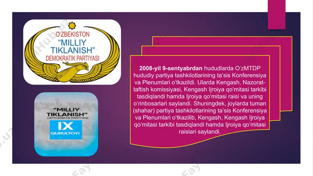 milliy tiklanish demokratik partiyasining tashkil topishi va faoliyati - Page 5