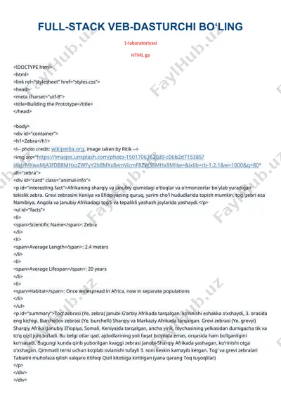 full-stack veb-dasturchi — DOCX