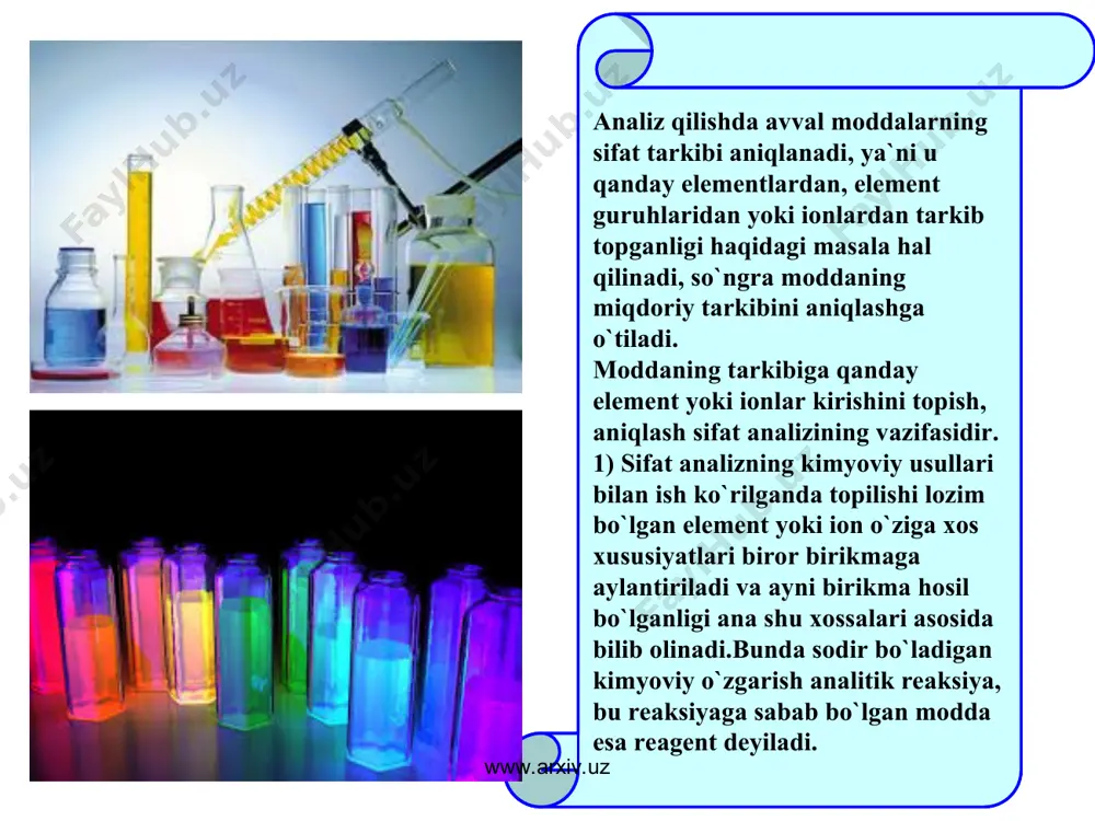 .arxiv.uz konstitutsiyamiz- adolat, baxt va farovonlik mezoni asosiy qomusimiz hisoblangan konstitutsiya 1992 yil 8 dekabrda qabul qilingan bo‘lib, unda inson huquqi, sha’ni va qadr-qimmati eng oliy qadriyat, deb belgilab qo‘yilgan va inson manfaatlari uchun xizmat qiladi. «konstitutsiya» — lotincha so‘z bo‘lib, uning tom ma’nosi «tuzish», «tuzuk», «nizom», «tuzilish», «yaratish» demakdir. www.arxiv.uz www.arxiv.uz shuningdek, unda milliylik va umuminsoniylik prinsiplariga ham nihoyatda noziklik bilan yondashilganligini ko‘rsatadi. konistitutsiyamizning ustuvorligi ham jinsi, millati, dini, irqi, yoshi, e’tiqodi, ijtimoiy kelib chiqishidan qat’iy nazar, barcha fuqarolarning teng huquqligi va boshqalarga ko‘ra inson huquqlari va e’tiqod erkinligini muayyan darajada kamsitadigan birorta ham moddaning yo‘qligidadir. www.arxiv.uz www.arxiv.uz islohotlar islohot uchun emas, eng avvalo xalq manfaati uchun xizmat qilishi kerak. islom karimov. www.arxiv.uz www.arxiv.uz ўтган 2012 йилда мамлакатимиз аграр сек-торининг деярли барча тармоқларида улкан ютуқ ва натижалар кўлга киритилди. албатта, 2012 йилда ҳам, сўнгги йиллардаги каби, янги мавсумга тайёргарлик кўриш даврида ёғингарчилик кўп бўлгани, баҳорнинг кеч келгани ва намгарчиликнинг …