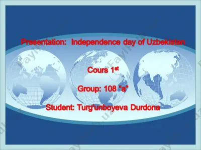 independence day of uzbekistan — PPT