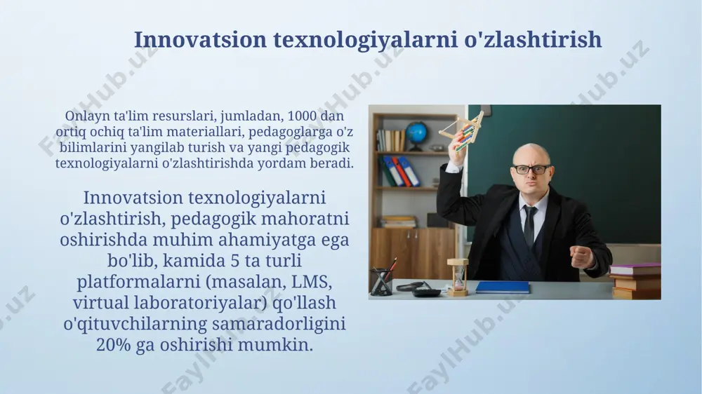 o‘z-o‘zini tarbiyalash va pedagogik mahoratni rivojlantirish - Page 5