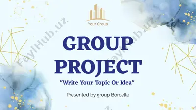 group project "write your topic or idea" — PPTX