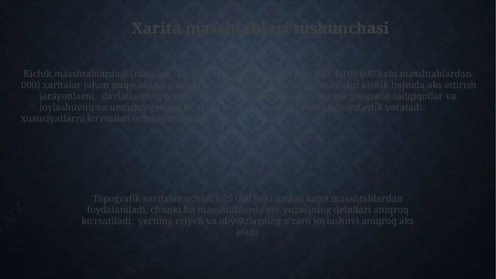 yer ellipsoidi va xarita masshtablarini tanlash - Page 5