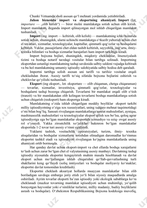 qarish omillari nisbati nazariyasi amaliyotda o‘z tasdig‘ini topmagan: mehnat resursiga boy mamlakatlar kapital sig‘imkorligi yuqori bo‘lgan tovarlarni eksport qiladi, kapitalga boy mamlakatlar esa mehnat sig‘imkorligi yuqori bo‘lgan tovarlarni eksport qiladi, degan g‘oyaga asoslangan. keyinchalik leontev paradoksi atrofida qizg‘in tortishuvlar boshlanib ketdi. tortishuvlar xeksher-olin nazariyasining to‘g‘riligini isbotlashga qaratildi. ishchi kuchini malakali va malakasiz ishchilar guruhiga bo‘lish hamda har bir guruhning eksport tovarlarni ishlab chiqarish xarajatlaridagi ulushini hisoblash zarur. amerikalik olim d.kising 1966-yilda nashr etgan ilmiy tadqiqotlarida ishchi kuchini malakasiga ko‘ra 8 xil kategoriyaga bo‘ladi. shu orqali aqshda yuqori malakali ishchilarning ortiqchaligi va malakasiz ishchilarning esa yetishmasligini isbotladi. shuning uchun aqsh yuqori malakali ishchilar mehnatini talab etuvchi mahsulotlarni eksport qiladi. malakali kadrlarni tayyorlashga ketadigan xarajatlarni kapital sarflar sifatida baholash mumkin deydi. bu esa malakali ishchilar yordamida ishlab chiqarilgan tovarlarning kapital sig‘imkorligi yuqori deb hisoblashga asos bo‘ladi. aqsh importida qazib chiqarish sanoati mahsulotlarining ulushi yuqoridir. bu mahsulotlarni qazib chiqarish katta miqdordagi kapital xarajatlarni …