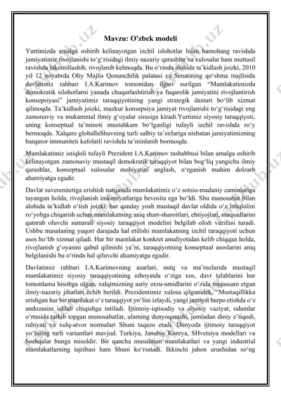 o'zbek modeli — DOCX