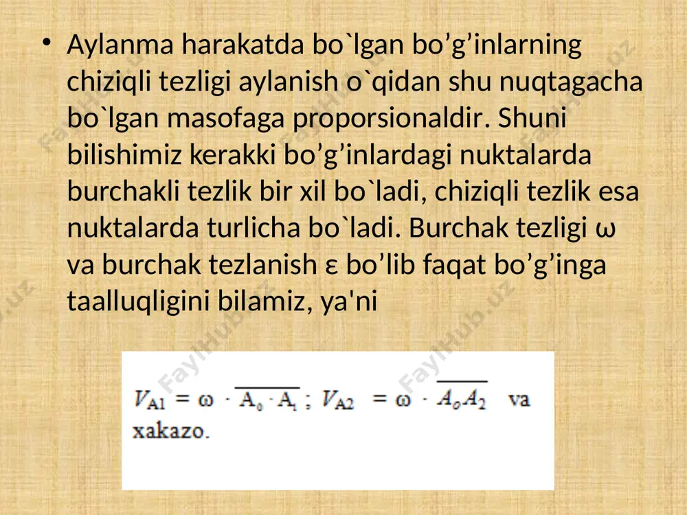 mexanizmlar kinematikasini plan metodi yordamida tekshirish - Page 3