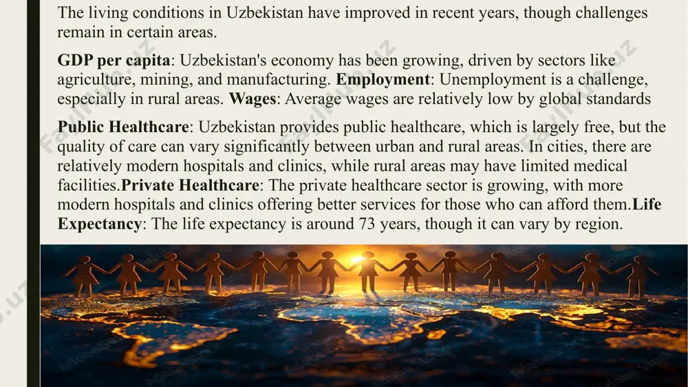 creasing population typically leads to higher demand for goods and services, which can stimulate economic growth by driving consumption. resource allocation and sustainability:more people means more consumption of natural resources (water, energy, land, etc.). if population growth exceeds the ability to sustainably manage resources, it can lead to environmental degradation, scarcity, and economic instability. demographic dividend:a population that is growing in the working-age group (e.g., between 15 and 64 years old) can provide an economic benefit known as the "demographic dividend." this occurs when a larger share of the population is employed and productive, contributing to economic growth. economic development and quality of life:population growth can contribute to economic development by fostering innovation, entrepreneurship, and diversity. however, if growth occurs without improvements in infrastructure, healthcare, education, and social services, it can reduce the quality of life for citizens. image1.png image2.png image3.tmp image4.png /docprops/thumbnail.jpeg
