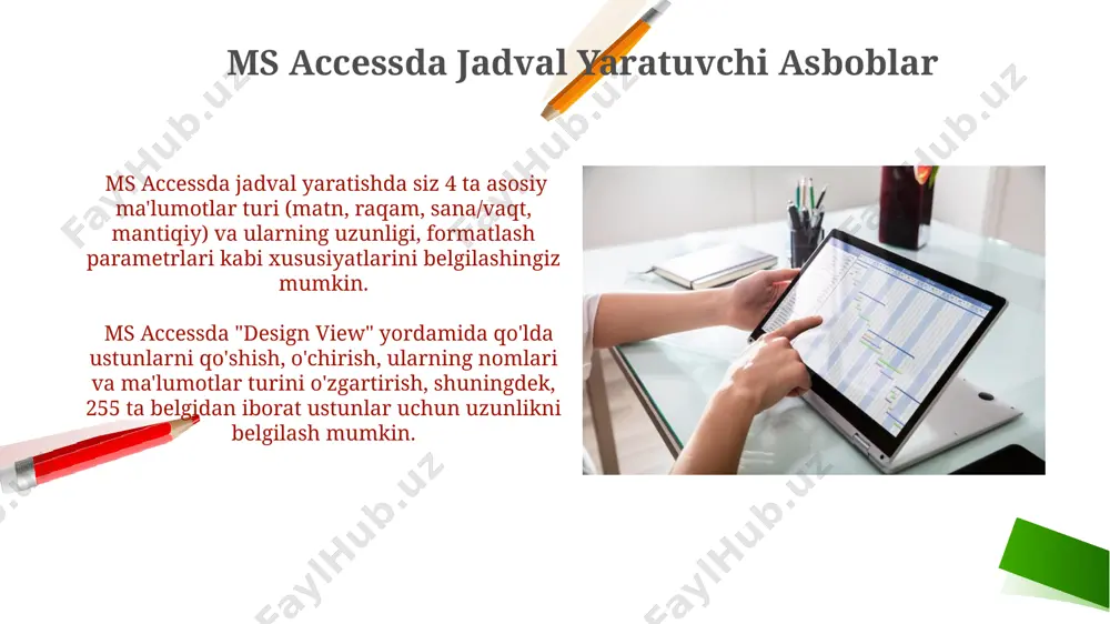 ms access dasturida jadval yaratish - Page 4
