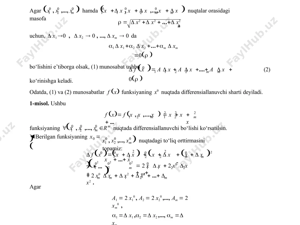 0 0 0 1 2 3 2 0 0 0 1 2 m 1 0 2 m 0 2 ' 0 2 m m 0 0 0 1 2 2 1 2 0 0 0 1 x2 1 x1 1 1 1  f '   f x , x , x   x ,...,x   x  f x , x  x ,..., x  x   f x , x   x ,..., x   x  f x  x , x   x ,..., x   x  x , x    x , x   x ,...,x   x  x ;  f x    x , x  x ,...,x  x  x ,   f x , x ,..., x  f  , x0 …