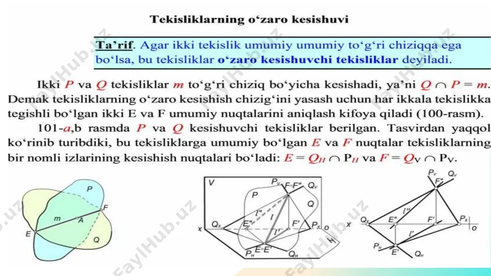 uch tekislikning kesishish nuqtasi - Page 3