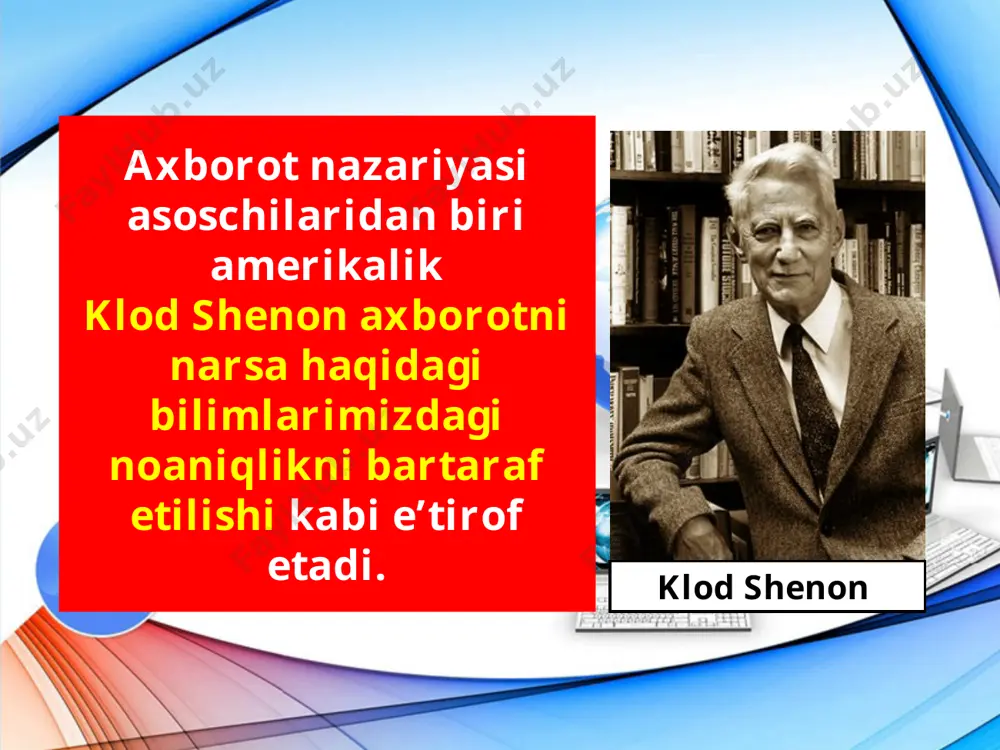 axborot tushunchasi va bilish haqida 7-sinf - Page 5