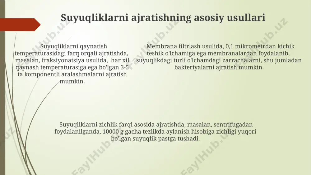 suyuqliklarni ajratish qurilmalari - Page 5