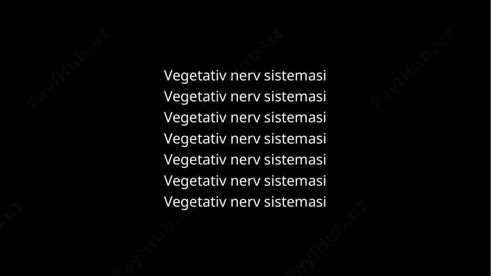 rotici extemi) bo‘yinturuq nervi (n. jugularis) kulrang qo‘shuvchi tarmoqlar (rr. communicantes grisei) hiqildoq-halqum tarmoqlari (rr. laryngopharygei) yurakka yo‘naluvchi ustki bo‘yin nervi (n. cardiacus cervicalis superior) ichki uyqu nervi (n.caroticus internus) bo‘yinning orta tuguni (ganglion cervicale medium) doimiy emas. u uncha katta bo‘lmay, vi bo‘yin umurtqasining ko‘ndalang o‘siqchasi oldida, pastki qalqonsimon arteriyaning orqasida yotadi. uni pastki bo‘yin tuguni bilan qo‘shib turuvchi tugunlararo tarmoq o‘mrov osti arteriyasini ikki tomonidan o‘tib, o‘mrov osti qovuzlog‘ini (ansa subclavia) hosil qiladi. 0 ‘rta bo‘yin tugunidan quyidagi tarmoqlar chiqadi: 1.kulrang qo‘shuvchi tarmoqlar (rr. communicantes grisei) v va vi bo‘yin nervlarining oldingi tarmog‘iga qo‘shiladi. 2.yurakkayo‘naluvchi o‘rta bo‘yin nervi (n. cardiacus cervicalis medius) ustki bo‘yin yurak nerviga parallel va lateralroqda yo‘nalib, yurak chigalining chuqur qismiga qo‘shiladi. 3.qalqonsimon tarmoqlar (rr. thyreoidei) pastki qalqonsimon arteriya atrofida chigal hosil qilib yo‘nalib, qalqonsimon va qalqon oldi bezlariga boradi. simpatik poyaning bo‘yin qismi: l-n . caroticus intemus; 2-rr. laryngopharyngei; 3-r. pharyngealis n. vagi; 4-plexus …