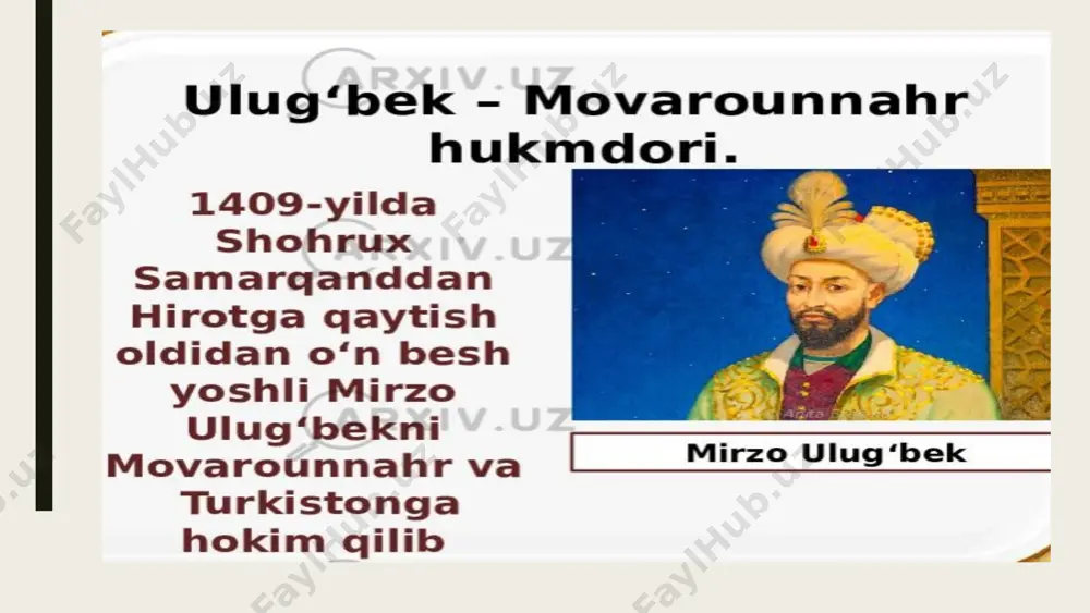 mirzo ulugbek davlat arbobi va buyuk olim - Page 5