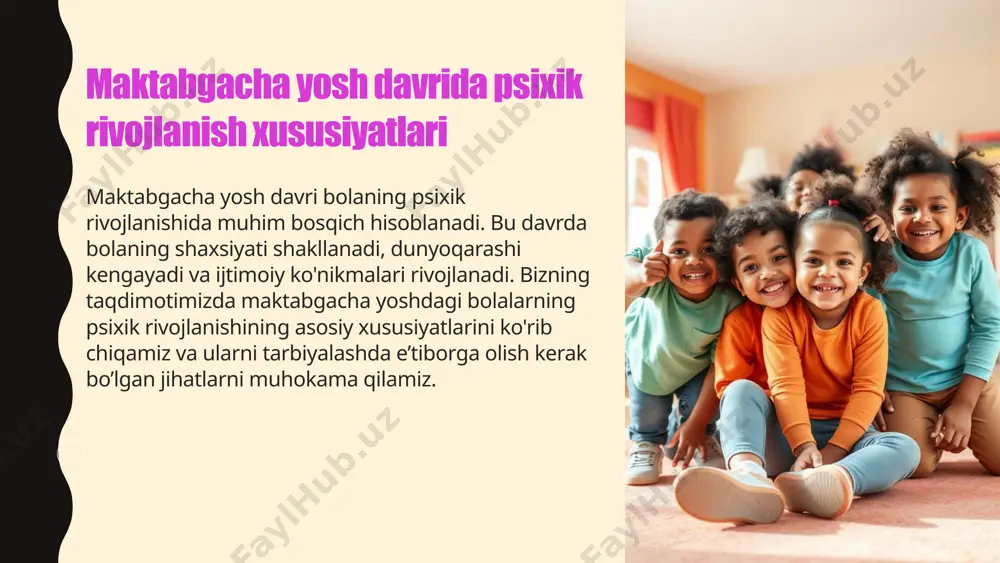 maktabgacha yosh davri bolaning psixik rivojlanishi - Page 4