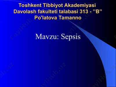 sepsis — PPT