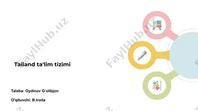 tailand ta'lim tizimi — PPTX