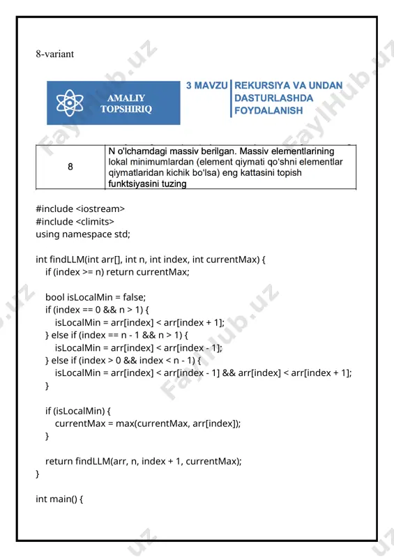 local local minimum chiqaruvchi algoritm - Page 2
