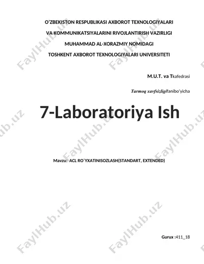 acl ro‘yxatini sozlash — DOCX
