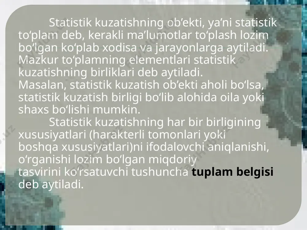 ma’lumotlarni tekshirish usullari: sanash (arifmetik) — arifmetik hisob-kitoblarni to’g’riligi tekshiriladi.. mantiqiy — belgilar o’rtasidagi ma’lumotlarning mantiqan bir-biriga mosligi tekshiriladi.. e’tiboringiz uchun rahmat image3.jpeg image4.png image2.jpeg /docprops/thumbnail.jpeg