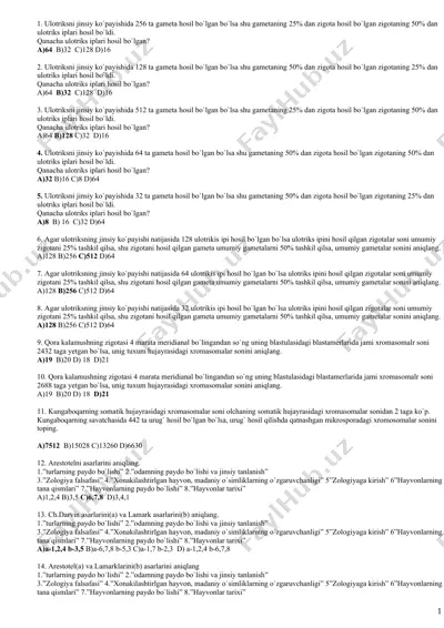ulotriksning zigota yaratilishi — DOCX