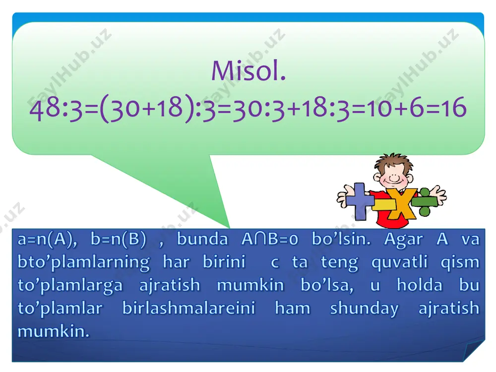 yig’indini sоnga sоnni ko'paytmaga bo'lish - Page 4