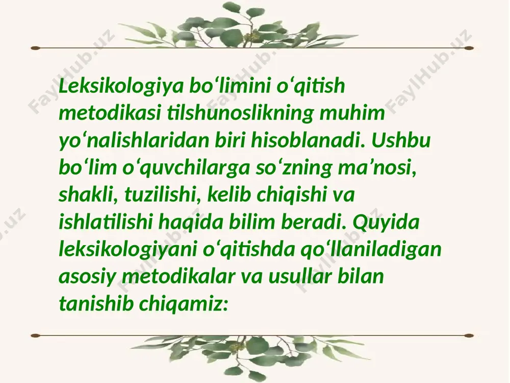 leksikologiya boʻlimini oʻqitish metodikasi - Page 4