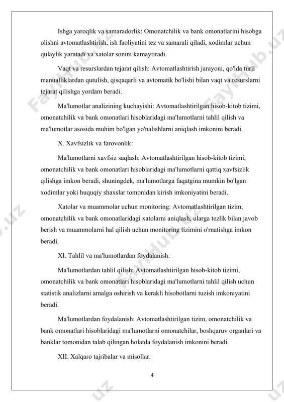 r javoblarni qaytaradi. sql: mysql "structured query language" (sql)ni qo'llaydi. sql, ma'lumotlar bazalarini boshqarishda foydalaniladigan standard so'rovlarni yozish uchun ishlatiladi. mysql, sql-92 va undan keyingi versiyalarni muvaffaqiyatli qo'llaydi. yurituvchi tizimlar: mysql, bir nechta platformalar uchun yuritilishi mumkin. uning eng mashhur variantlari windows, macos, linux va unix yurituvchi tizimlariga mos keladigan versiyalardir. xususiyatlar: mysqlning qo'shimcha xususiyatlari o'z ichiga oladi: transaksiya to'liqo'vchi: mysql, acid (atomiklik, ishtirokchilik, isloh, va doimiylik) transaksiya xususiyatlarini ta'minlaydi. replikatsiya: mysql, ma'lumotlarni bir nechta serverlar orasida o'zaro sinxronlashtirishga imkon beradi, bu hamda serverning ishlab chiqarish va ishonchliligini oshiradi. xavfsizlik: mysql, ma'lumotlar bazasini xavfsiz saqlashga imkon beradigan xavfsizlik protokollari, shifrlash va boshqa xavfsizlik tadbirlari bilan ta'minlaydi. triggers va stored procedures: mysql, triggering mekanizmlari va stored proceduralar yordamida avtomatlashtirilgan amallarni bajarishga imkon beradi. indeksatsiya: mysql, ma'lumotlarni tezkor izlash uchun indekslarni qo'llaydi, buning natijasida so'rovlarning tezlik va ishga tushirish tezligi oshadi. mysql, yuqorida keltirilgan tashqi xususiyatlari va ishonchli ishlashga imkon beruvchi xususiyatlari …