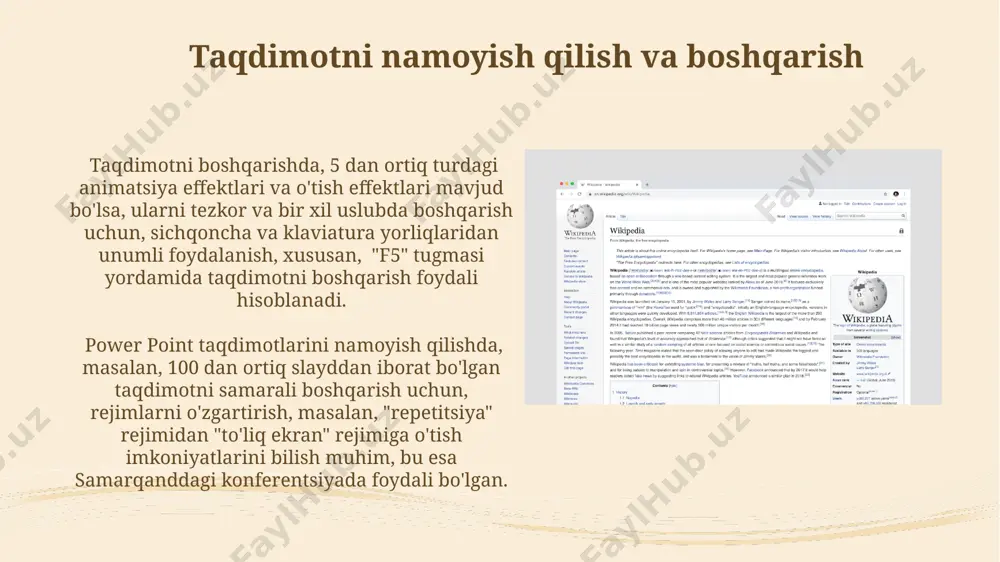 powerpoint dasturi bo‘yicha ma’lumotnoma taqdimoti - Page 3