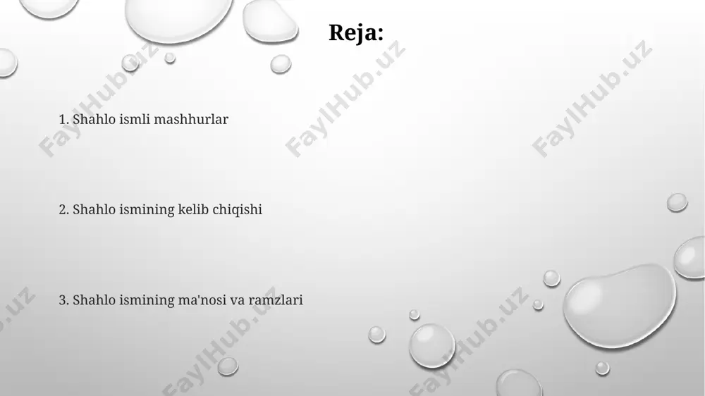 'noni ham anglatishi mumkin. shaхло исми 20-asrning boshlarida 100 dan ortiq qizga qo'yilgan, asosan samarqand va buxoro viloyatlarida tarqalgan bo'lib, bu uning o'sha davrda mashhurligini ko'rsatadi. shahlo ismining ta'siri шахло исми психолингвистик тадқиқотларига кўра, 5 дан ортиқ тилда ижобий ва мусбат маъноларни билдириб, ўртача 7 баллдан юқори баҳо олган. бу самарқанд ва бухоро каби шаҳарлардаги тадқиқотларда аниқланган. 1990 йиллардан кейинги даврда ўзбекистоннинг турли ҳудудларидаги 3000 дан ортиқ шахло исмли аёлнинг тақдирини ўрганиш натижалари кўрсатдики, уларнинг 60 фоизи ижтимоий фаоллиги юқори бўлган. шахло исмининг таъсири 20-30 ёшлардаги аёлларда ўзбек, тожик ва форс миллатларига мансуб 100 киши устида ўтказилган сўровномада юқори ижодий салоҳият кўрсаткичларини намоён этди. shahlo ismining zamonaviy talqini soʻnggi 20 yilda, shahlo ismi mashhurligi reytingida 5-10 oʻrinlarni egallab, yangi tugʻilgan qizlar orasida mashhurlikka erishdi, ayniqsa toshkent va samarqand kabi yirik shaharlarda. shahlo ismining zamonaviy talqinida, taxminan 100 dan ortiq variant mavjud boʻlib, ularning aksariyati oʻzbekiston va eron kabi mamlakatlarda keng …