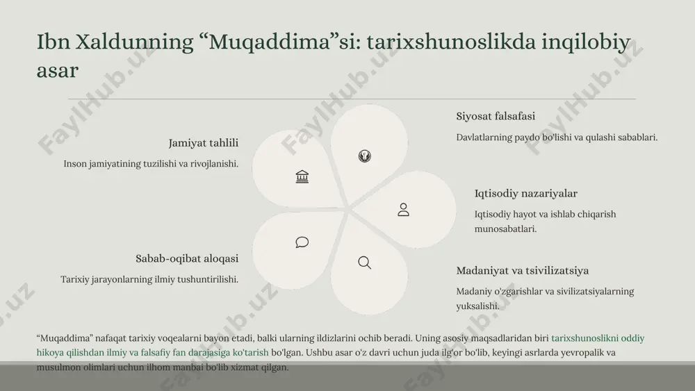 ibn xaldun asarlarining tarixshunoslikdagi ahamiyati - Page 5