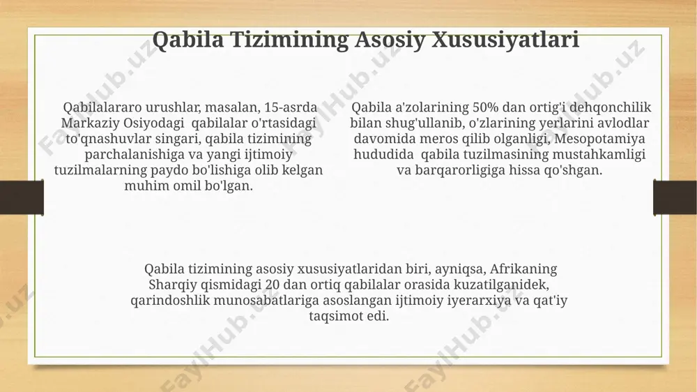 harakat qilishgan, bu esa yangi, katta qabila konfederatsiyalarini vujudga keltirdi. e'tiboringiz uchun rahmat @taqdimot_robot image3.png image4.png