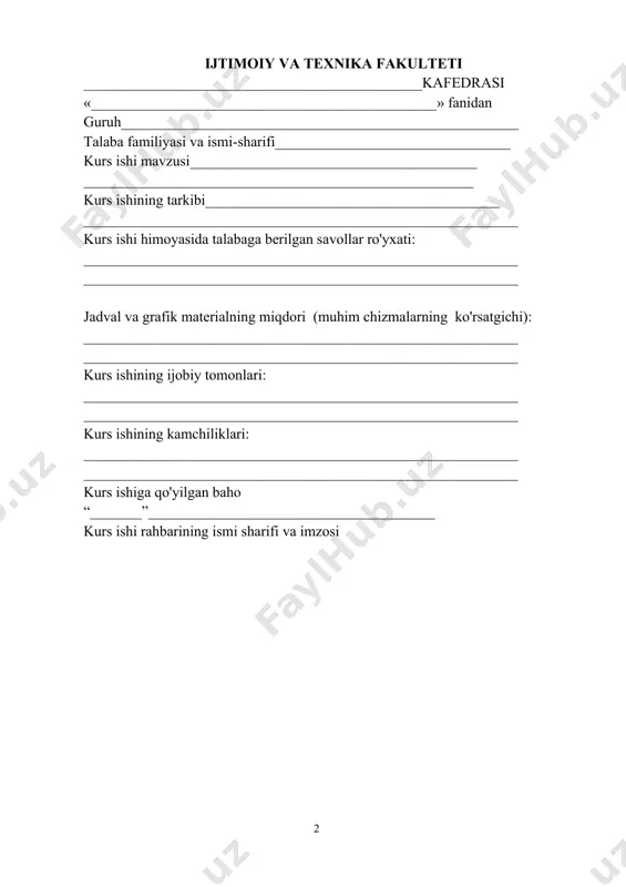 i hayotidagi iqtisodiy o`zgarishlar 6 mao szedun faoliyatiga nazar va iqtisodiyotdagi ''katta sakrash'' dasturining mazmun mohiyati 7-10 den syaopinning iqtisodiy islohotlari va ''ochiq eshiklar'' siyosati 11-17 ii bob. ''xitoy sotsializmi''ning tarixiy ahamiyati va xxi asr boshlarida xitoy xalq respublikasining iqtisodiy taraqqiyoti 18 ''sotsialistik bozor xo`jaligiga o`tish''ning xitoy xalq respublikasi iqtisodiyotiga ta`siri 19-23 xxi asr boshlarida xitoy xalq respublikasi iqtisodiyotining taraqqiyoti ...........................................................................................24-27 xitoy xalq respublikasining o`zbekiston respublikasi bilan iqtisodi aloqalari 28-31 xulosa 32-33 foydalanilgan adabiyotlar ro'yxati 34-35 ilovalar 36-37 kirish so'nggi o'n yilliklarda xitoy iqtisodiyoti barcha jabhalarda gullab-yashnadi. xitoyning ijtimoiy-iqtisodiy rivojlanishi butun dunyo e’tiborini tortmoqda. islohot va ochiqlik siyosatidan so'ng xitoy iqtisodiyoti jadal rivojlandi. maxsus iqtisodiy zonalar tashkil etildi, qirg‘oqbo‘yi shaharlar ochildi, xalq turmush darajasi sezilarli darajada oshdi. xitoy 2001-yilda jstga a'zo bo'lganidan keyin xitoy iqtisodiyoti ayniqsa tez o'sdi. xx asrning oxirigacha xitoyda har tomonlama sanoatlashtirish allaqachon amalga oshirilgan va islohot va ochilish jarayoni oldinga siljishini aytish mumkin. biroq, xxi asrda …