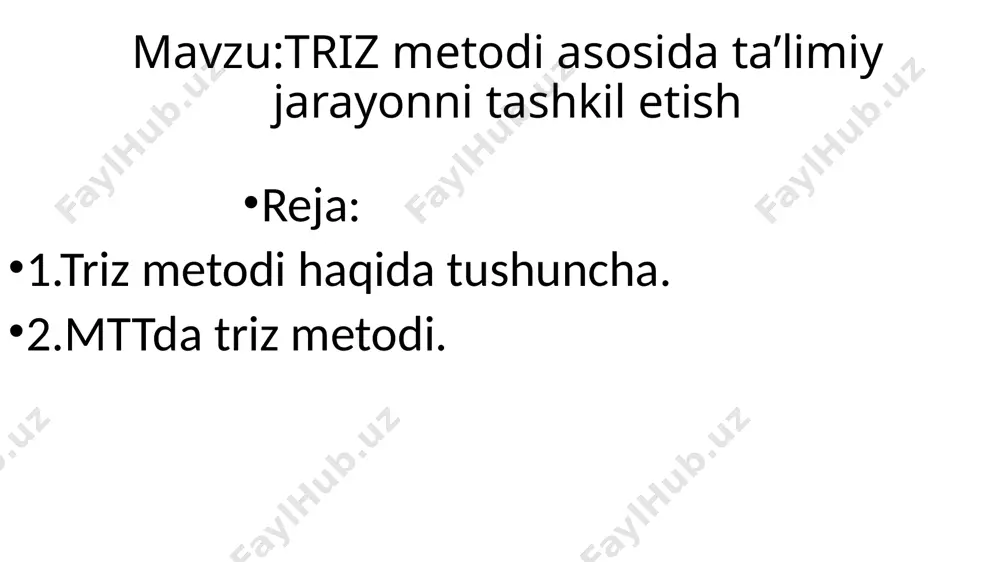 hadilar. ayniqsa, bolalardagi analitik fikrlashni rivojlantirish uchun ixtirochi muammolarni hal qilish nazariyasining ko'plab usullari klassik maktabgacha ta'lim tizimiga bosqichma-bosqich kirib kelmoqda . maktabgacha tarbiyachilar uchun triz - bu birinchi ijodiy kashfiyotlarda bolaning quvonchi bo'lgan sinf. bu erda bolalar hech qachon zerikmasliklari mumkin, chunki trening davomida ular suhbat, jonli muloqot, bahs-munozaralardan foydalanadilar. trizning asosiy usullari va metodlari bolalar bilan to'g'ri tadqiqot jarayonini tashkil qilish uchun o'qituvchi yoki ota-onalar trizda qo'llaniladigan turli usul va metodlarni yaxshi tushunishlari va foydalanishi kerak. eng muhimi quyidagilar. brainstorming. ushbu dars jarayonida bolalar ixtirochi vazifaga duch kelmoqdalar. talabalar, o'z navbatida, resurslarni qidirish orqali uni hal qilishning turli yo'llarini topishga harakat qilishmoqda. muvaffaqiyatli echim topish uchun har qanday harakat qilish kerak. har bir taklif qilingan variantning variantlari "nima yaxshi, nima yomon" pozitsiyasidan baholanadi. mavjud bo'lgan barcha narsalardan biri optimal hisoblanadi. ushbu usul bolada tahlil qilish qobiliyatini rivojlantiradi, yangi javoblarni izlashda ijodiy faoliyatga ijobiy ta'sir ko'rsatadi, har qanday muammoni …