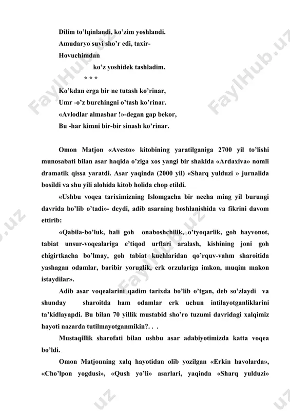 omon matjon hayoti va ijodi - Page 4