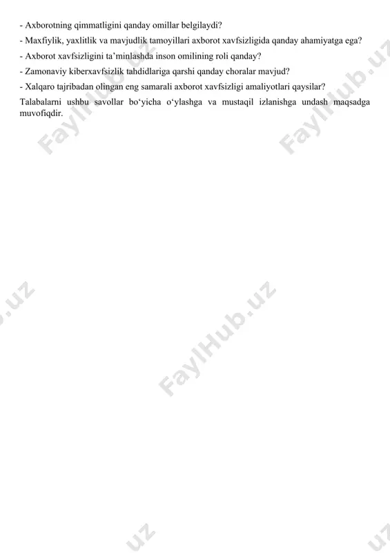 o'quv mashg'ulotining ta'lim texnologiyasi modeli - Page 5