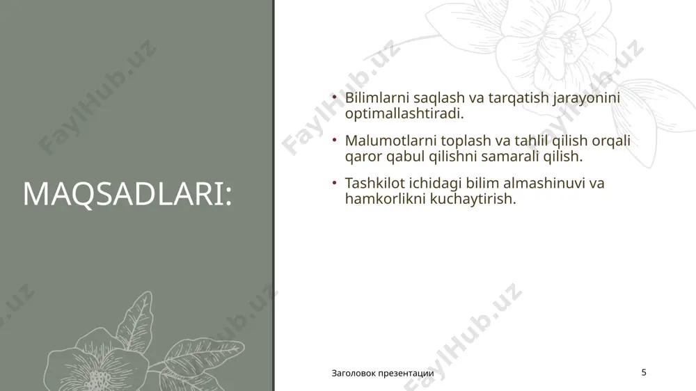 bilimlarni boshqarish va ixtisoslashgan axborot tizimlari - Page 5
