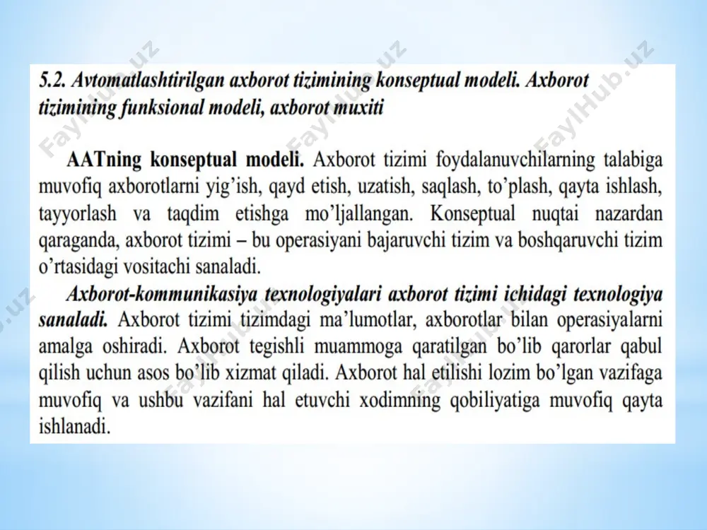 avtomatlashtirilgan axborot tizimlari - Page 4
