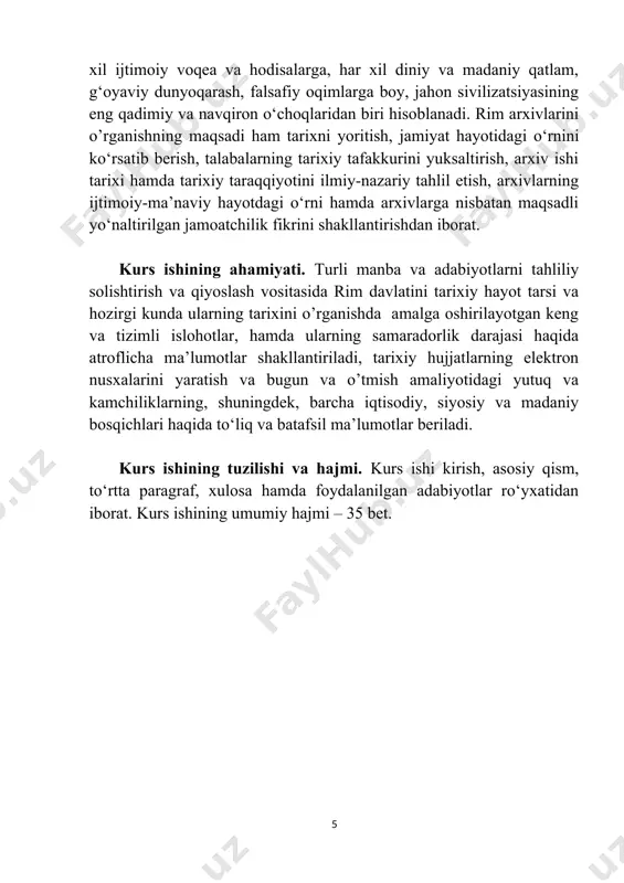 qismini ham ishg‘ol qilganlar. ular ittifoqqa birlashgan mustaqil shaharlarda jamoa bo‘lib yashaganlar. ittifoqlar siyosiy birlashma bo‘lishdan ko‘ra diniy birlashma xarakterida bo‘lgan[footnoteref:1]. [1: r.rajabov – qadimgi duny tarixi. t. – 2009. 116-b.] eramizdan avvalgi 1 ming yillik o‘rtalaridayoq etrusklarning o‘z yozuvlari bo‘lgan. hozirgi zamon tadqiqotchilarining fikriga ko‘ra, ular o‘z alfavitlarini finikiyaliklar alfaviti asosida tuzganlar. juda ko‘p etrusk yozuvlari (9 mingtacha) saqlangan. ammo filologlarning zo‘r berib qilgan harakatlariga qaramay, hozirgacha bu yozuvlar to‘la o‘qib chiqilgan emas. etrusklarning tili ham o‘rganilmagan. yozuvlari o‘qib chiqarilgan biron qadimgi tildagi tarjimasi bilan etrusk yozuvlari hozirgacha topilgani yo‘q, shuning uchun ham bu yozuvlarni o‘qib chiqish qiyin bo‘lyapti. faqat keyingi yillardagyana tirren dengizi sohilida tibr daryosining etagidan shimoli-g‘arb tomonda joylashgan port shahri pirgidagi qadimgi etrusk ibodatxonalaridan birining xarobalarini qazish paytida uchta oltin lavha topildi, u lavhalarda mazmuni bir xil etrusk va finikiy tilida yozuvlar bor. mana shu lavhalar etrusk yozuvlarini o‘qib chiqarishdagi qiyinchiliklarni yengishga yordam berar degan umid …