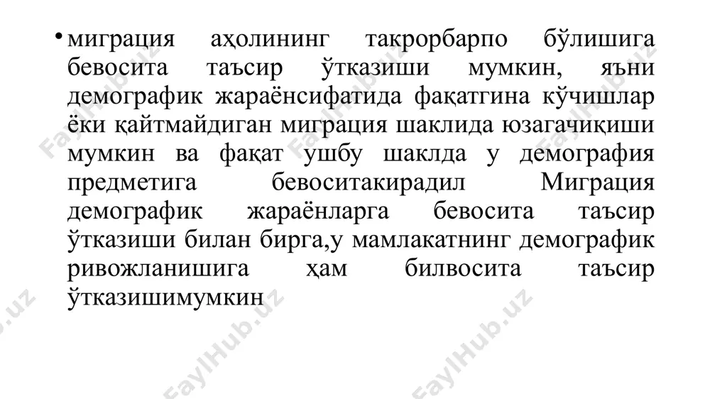 xalqaro aholi migratsiyasining demografik taraqqiyotdagi o'rni va ahamiyati - Page 4