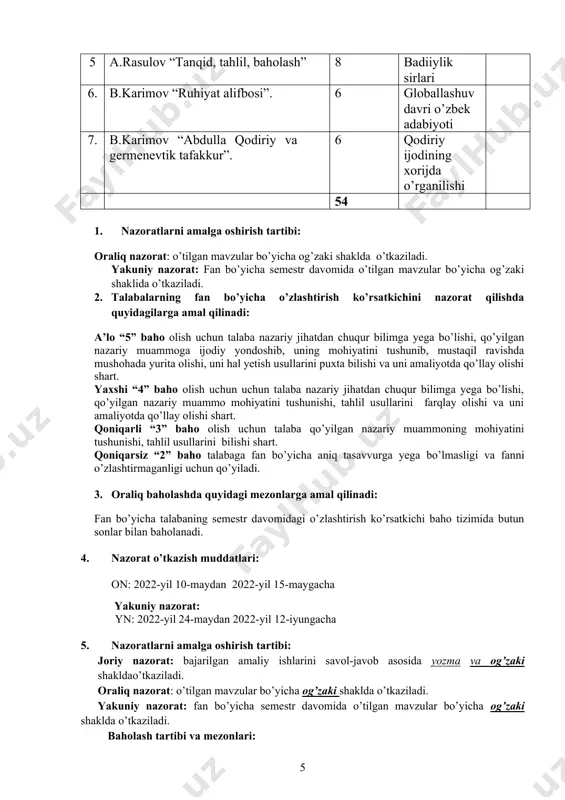 o’zbek adabiy tanqidi tarixi - Page 5