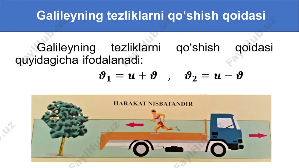 inersial sanoq tizimlari galiley almashtirishlari - Page 3