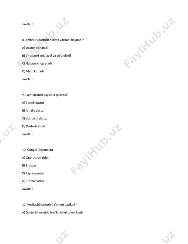 dasturiy ta’minotlar testi - Page 3