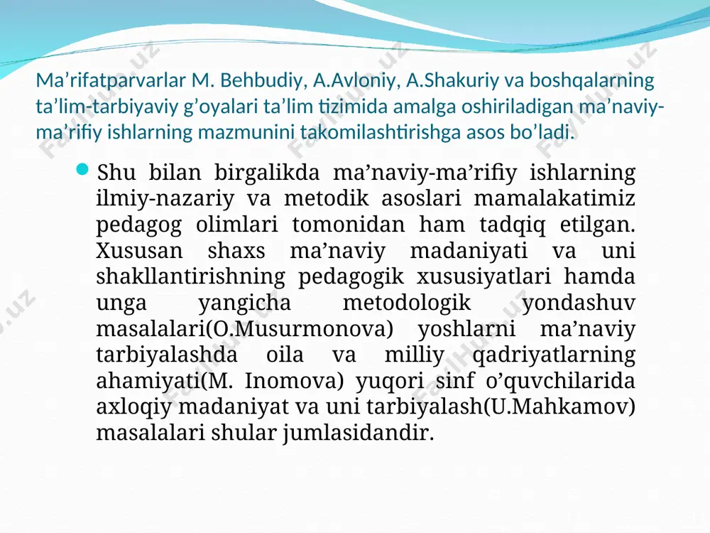 boshlang`ich sinflarda tashkil etiladigan ta`limiy-tarbiyaviy tadbirlar - Page 5