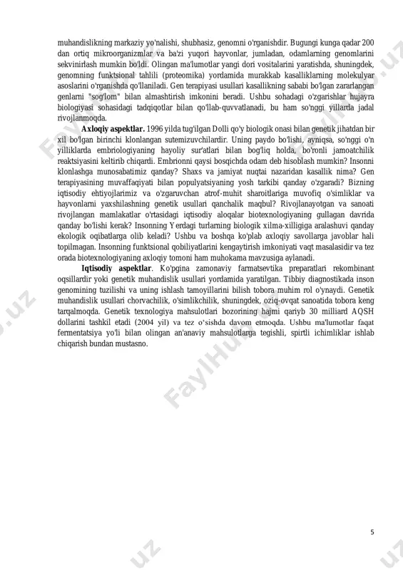olgan. patogen mikroorganizmlarga qarshi kurash usullarini tadqiq qilish 3 va ishlab chiqishdagi ilk muvaffaqiyatlarimiz tufayli paster va uning ilmiy maktabiga qarzdormiz. 20-asrning boshlarida nemis kimyogari otto ryom va yapon olimi yokishi takamine go'sht sanoati chiqindilaridan yoki mog'or zamburug’lari o’stishtirilgandan keyin kultural suyuqlikdan olingan fermentlarni texnologik maqsadlarda qo'llashni taklif qilishdi. ryomning kashfiyoti terini bo'yash jarayonini sezilarli darajada yaxshilashga imkon berdi (shu paytgacha itning najasi fermentlar manbai sifatida ishlatilgan). takamine tomonidan ishlab chiqilgan usullarning joriy etilishi kraxmal va javdar ishlab chiqarish texnologiyasida yangi darajani ko'rsatdi. biotexnologiya sohasidagi yutuqlar birinchi marta keng jamoatchilik tomonidan 1900 yilda, epidemiyalarning tarqalishiga qarshi kurashda suvni biotexnologik tozalashning afzalliklari yaqqol namoyon bo'lganida e'tirof etilgan. birinchi jahon urushi davrida bir qator muhim kashfiyotlar amalga oshirildi. germaniyada karl noyberg xamirturushdan glitserin olish usulini ishlab chiqdi; rossiyadan angliyaga ko'chib kelgan chaim weizmann clostridium jinsi bakteriyalari tomonidan anaerob fermentatsiyaga asoslangan aseton ishlab chiqarish usulini taklif qildi. aseton va glitserin portlovchi moddalar (nitrogliserin …