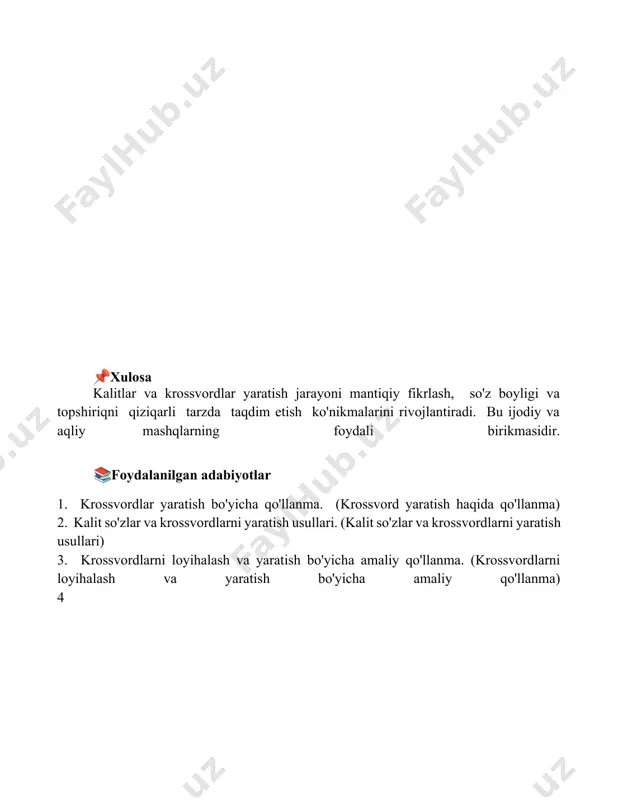 krossvordlar yaratish - Page 5