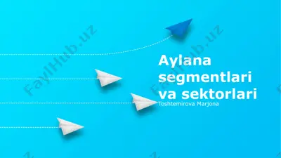 aylana segmentlari va sektorlari — PPTX