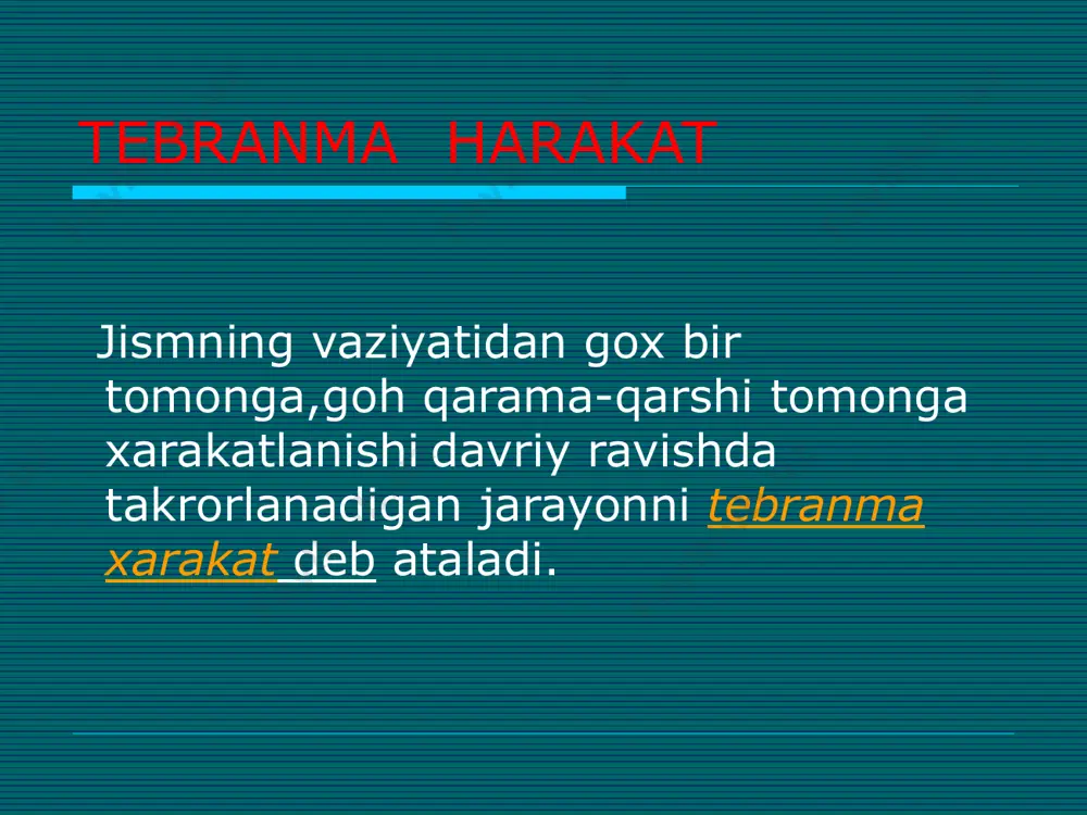 tebranish jarayonlari va harakatlari - Page 3