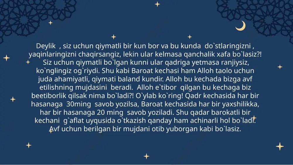ydiganimiz, ammo eng kam biladiganimiz bir masaladir, afsuski. asadulloh ya`ni “allohning arsloni” deb atalgan hz. hamzaning iymon etishlarini yodga olaylik. makkaning 6- yilida iymon keltirishadi. bir kuni payg`ambarimiz sollallohu alayhi vasallam safo tepaligida o`tirganlarida makkaning eng zolim mushriklaridan bo`lgan abu jaxl hamtovoqlari bilan o`tib qoladi va og`ziga kelgan gapni qaytarmay u zotni xaqorat qila boshlaydi. bu ham yetmagandek u zotga tosh va tezaklar otadi. payg`ambarimiz sollallohu alayhi vasallam javob qaytarishmaydi,uylariga ketishadi. bu holni bir cho`ri kuzatib turar edi. cho`ri bunday zulmga toqat qilolmay yordam qidirib ketadi. shu payt payg`ambarimiz sollallohu alayhi vasallamning amakilari hazrati hamza ovdan qaytayotgan edilar. ularga voqeani bildirganda hazrati hamza nihoyatda darg`azab bo`ladilar . iymon keltirmagan bo`lsalar ham suyukli jiyanlarini haqoratlanishiga chidab turolmas edilar. shahdam qadam ila abu jaxlning yoniga boradilar va yoyini olib abu jahlni boshini yaralaydilar. “hamza iymon keltirib qo`ymasin” deya abu jahl javob qaytarmaydi, aksincha bahonalar ayta boshlaydi. hz hamza uni eshitmaydilar va ustiga …